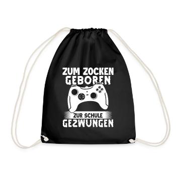 Jeux vidéo Pc Gamer Zocker Zocken - Sac de sport léger - noir - Devant