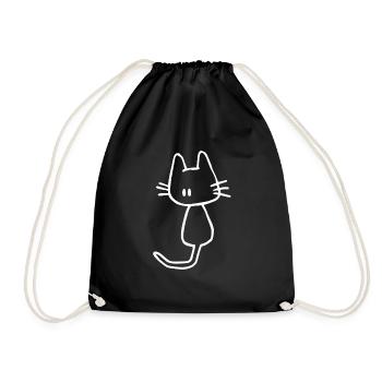 Mental Health Depression Semicolon - Drawstring Bag - black - Front