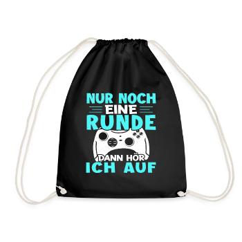 Gamer Gaming Gamer Gaming Christmas - Drawstring Bag - black - Front
