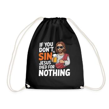 Christ Reformed Christian God Theology - Drawstring Bag - black - Front
