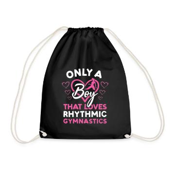 Gymnaste seulement Un garçon qui aime la gymnastique rythmique - Sac de sport léger - noir - Devant