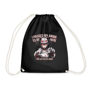 Japon Kawaii Manga Otaku Horreur Anime - Sac de sport léger - noir - Devant