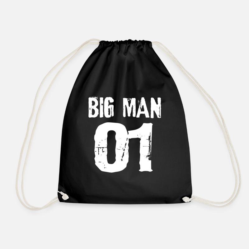 Big Man, großer Mann - Turnbeutel - Schwarz