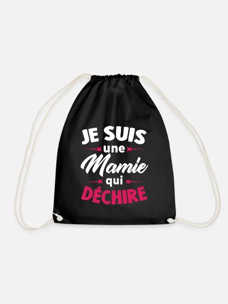 Je Suis Une Mamie Qui Déchire - Sac de sport léger - noir