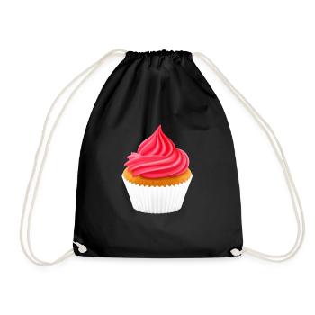 petit gâteau muffins bakery22 de cuisson gâteau gâteau - Sac de sport léger - noir - Devant
