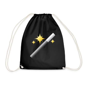 Wizard Wizard Sorcerer Magic Magic Witch Magic - Drawstring Bag - black - Front