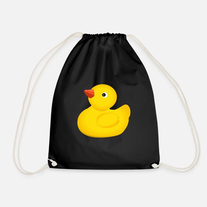 Badeente - Turnbeutel - Schwarz