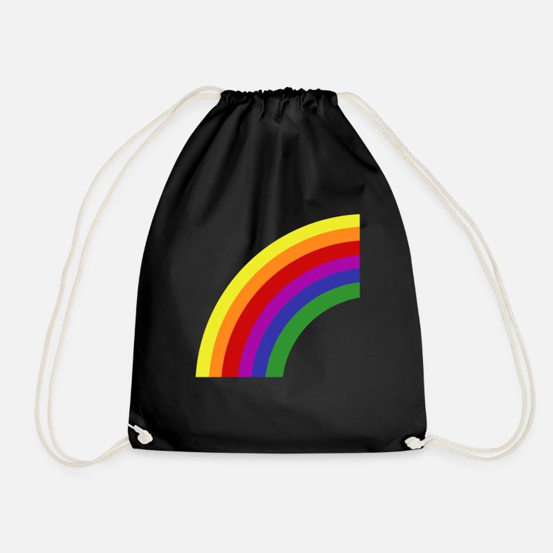 Rainbow - Drawstring Bag - black