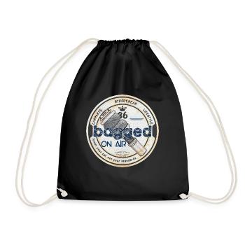 Bagged on air - Drawstring Bag - black - Front