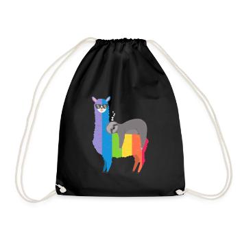 Fierté d'Alpaga Paresse Gay - Sac de sport léger - noir - Devant