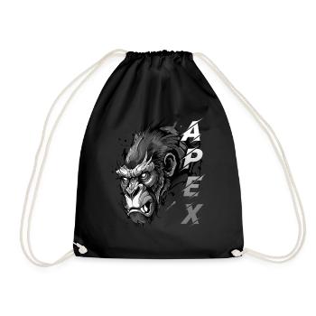Gorilla Apex - Turnbeutel - Schwarz - Vorne