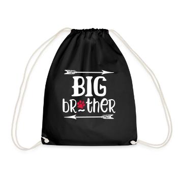 Big Brother Dog - Drawstring Bag - black - Front