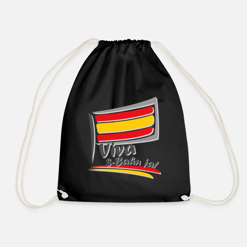 Viva S-Bahn yes! (Viva Espana Edition) - Drawstring Bag - black