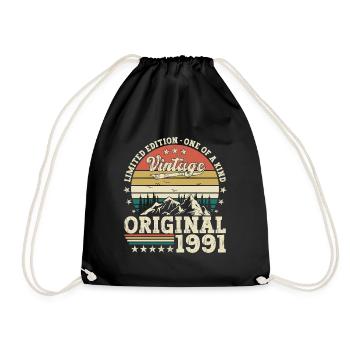 Original 1991 31ème anniversaire Cadeau Hommes - Sac de sport léger - noir - Devant