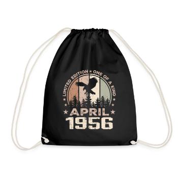 Incomparable since April 1956, 68th Anniversary - Drawstring Bag - black - Front