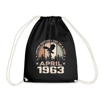 Unmatched since April 1963, 61st Anniversary - Drawstring Bag - black - Front