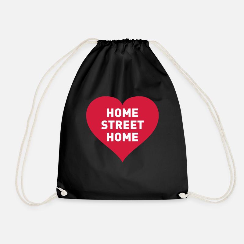 HOME STREET HOME - Drawstring Bag - black