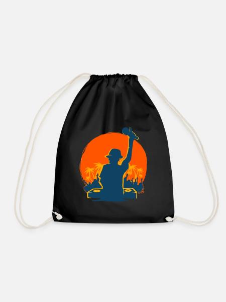 Disc Jockey Music DJ Club Deejay - Drawstring Bag - black