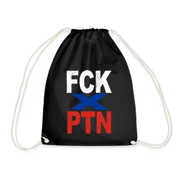 FCK PTN - Drawstring Bag - black - Front