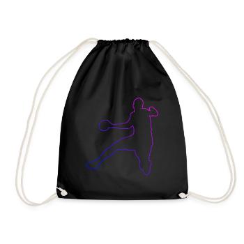 Joueuses de handball Masculin Handballeurs - Sac de sport léger - noir - Devant