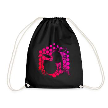 Drummer Batterie Femme Batterie Homme - Sac de sport léger - noir - Devant