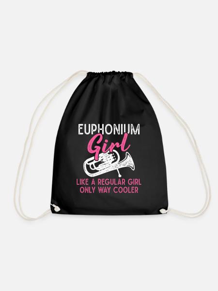 Euphonium Mädchen Orchester Musiker - Turnbeutel - Schwarz