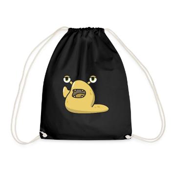 Snail monster halloween gift comic funny - Drawstring Bag - black - Front