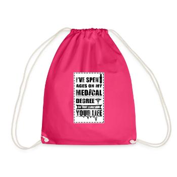 Arzt - Turnbeutel - Fuchsia - Vorne