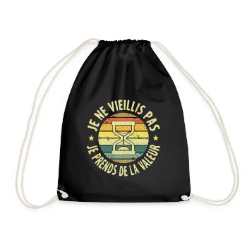Anniversaire Je Ne Vieillis Pas - Sac de sport léger - noir - Devant