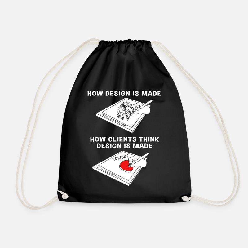 Designer - Sac de sport léger - noir
