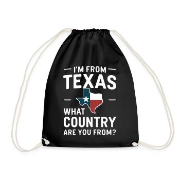Texas State Texans Texas - Drawstring Bag - black - Front