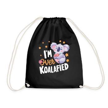 Koala Koala Koala Bear Animal - Drawstring Bag - black - Front