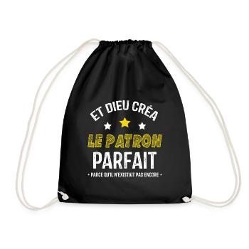 Et dieu créa le patron parfait - Sac de sport léger - noir - Devant