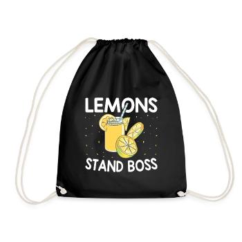 Lemonade Stand Boss Funny Lemon Juice Fruit - Turnbeutel - Schwarz - Vorne