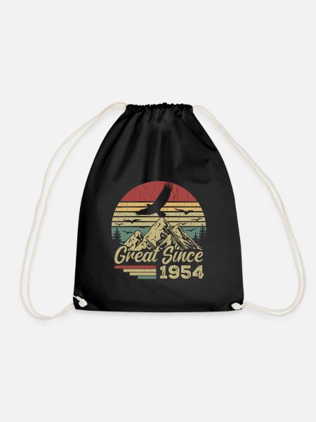 Vintage 1954 Cadeau D’anniversaire 1954 Retro 1954 - Sac de sport léger - noir