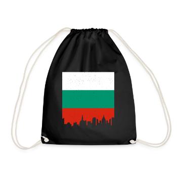 Bulgaria Flag Bulgarian Flag Golden Sands - Drawstring Bag - black - Front