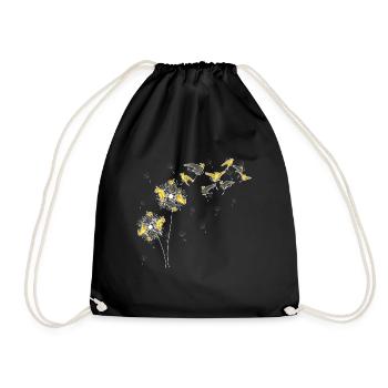 Dandelion Bird Parrot Gift Nymph Parakeet - Drawstring Bag - black - Front
