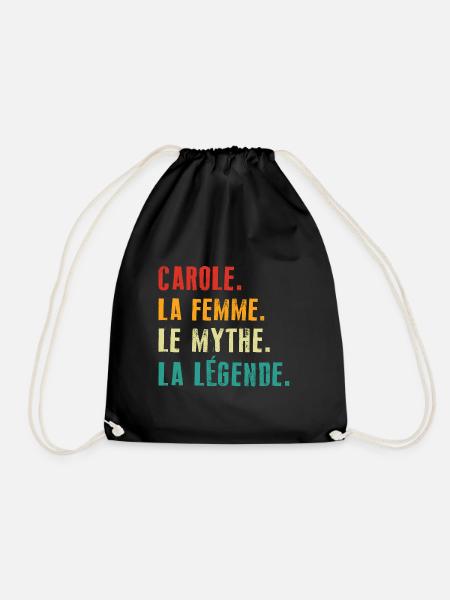 Carole la femme le mythe la légende - Sac de sport léger - noir