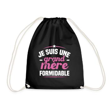 Je suis une grand mère formidable - Sac de sport léger - noir - Devant