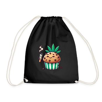 Muffin réfrigéré avec joint de feuille - Sac de sport léger - noir - Devant