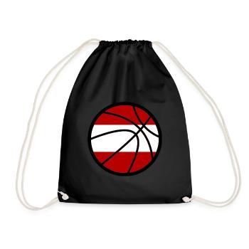 Basketball Österreich - Turnbeutel - Schwarz - Vorne