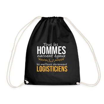 Les meilleurs deviennent logisticiens - Sac de sport léger - noir - Devant