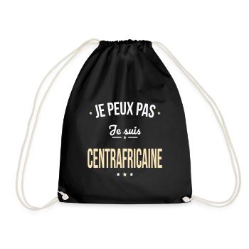 Je peux pas je suis Centrafricaine - Sac de sport léger - noir - Devant