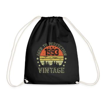 1993 Vintage Né 1993 Cadeau D'anniversaire 1993 - Sac de sport léger - noir - Devant