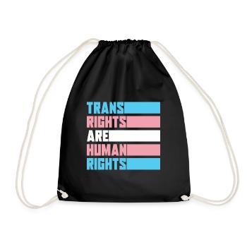 Trans Égalité des droits LGBT Transgenres - Sac de sport léger - noir - Devant