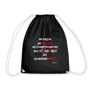 facon de penser - Sac de sport léger - noir - Devant