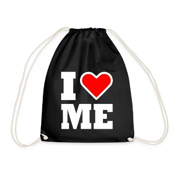 I love me - Drawstring Bag - black - Front