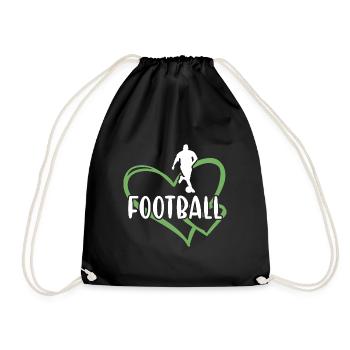 Sport Coeur Football - Sac de sport léger - noir - Devant