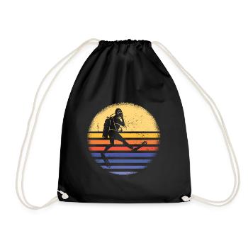 Scuba Diver Retro Sunset Scuba Diving - Turnbeutel - Schwarz - Vorne