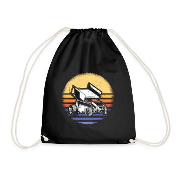 Sport Retro Sunset Sprint Car Racing - Sac de sport léger - noir - Devant